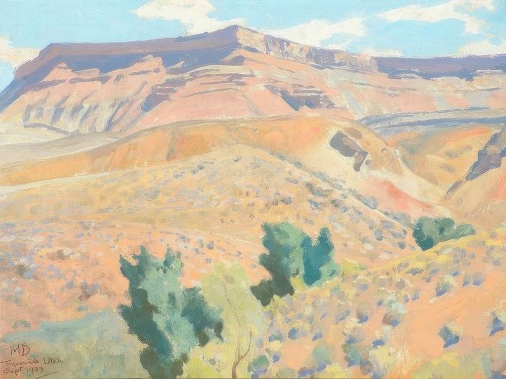 Ditch Line and Mesa, Toquerville 1933