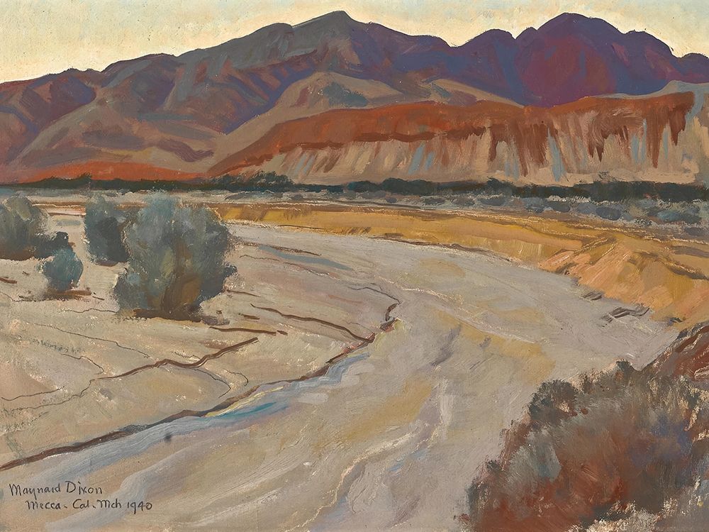 Evening on Orocopio, Painted Canyon 1940