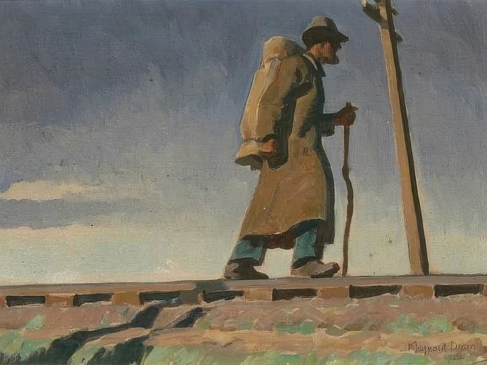 Homeless Man, Study for Destination Unknown 1938