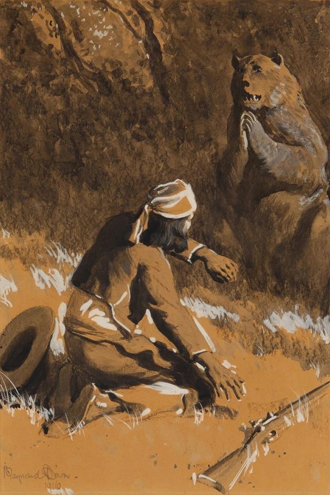 Hunter and Bear 1916