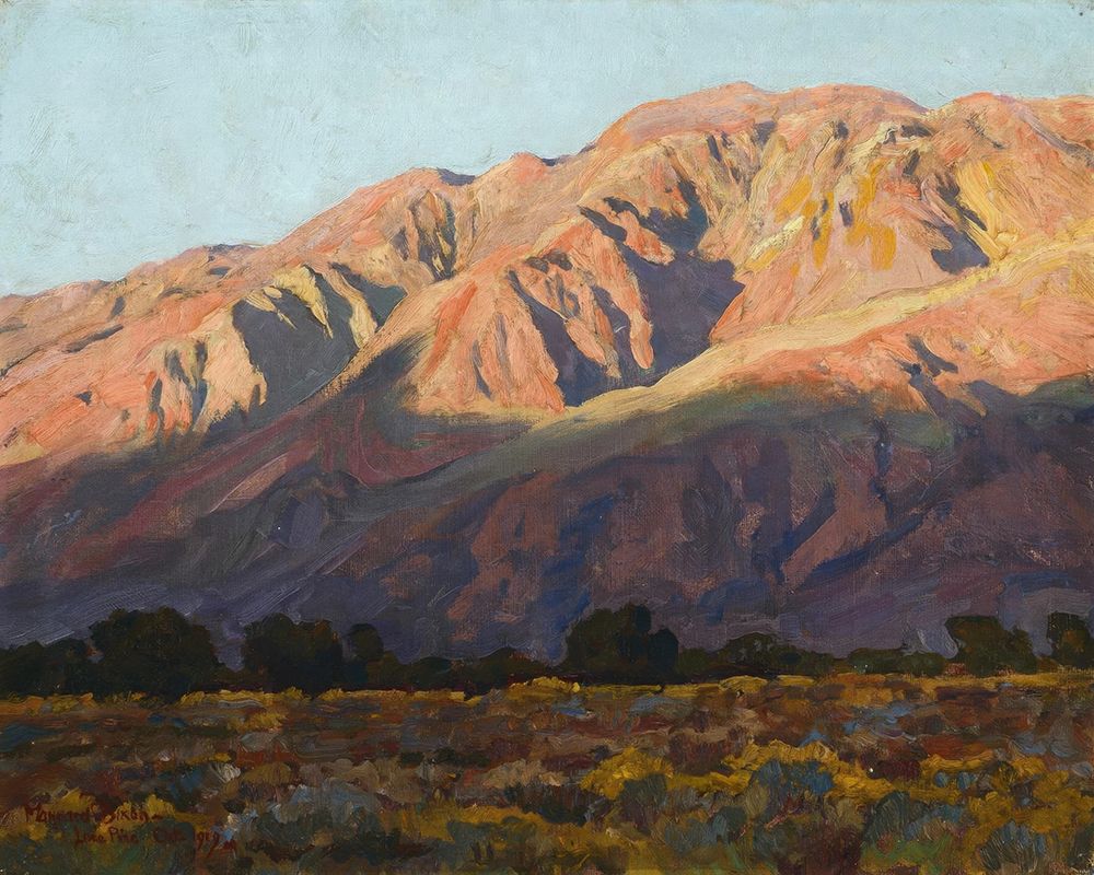 Inyo Range at Sunset, Lone Pine 1919