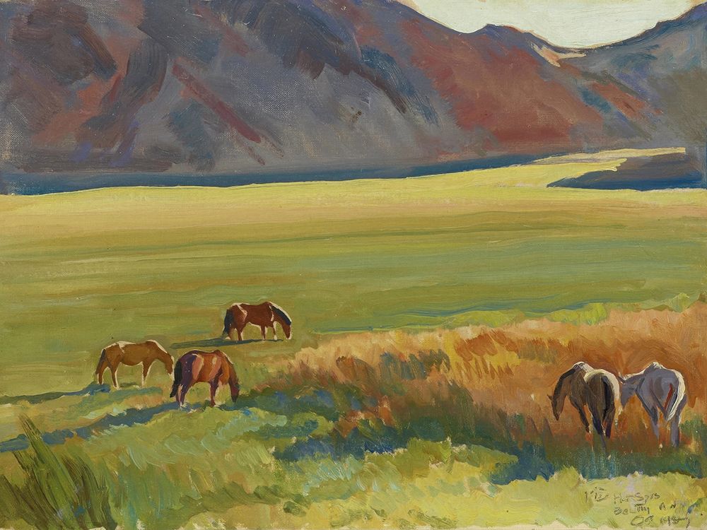 Meadow and Horses 1937