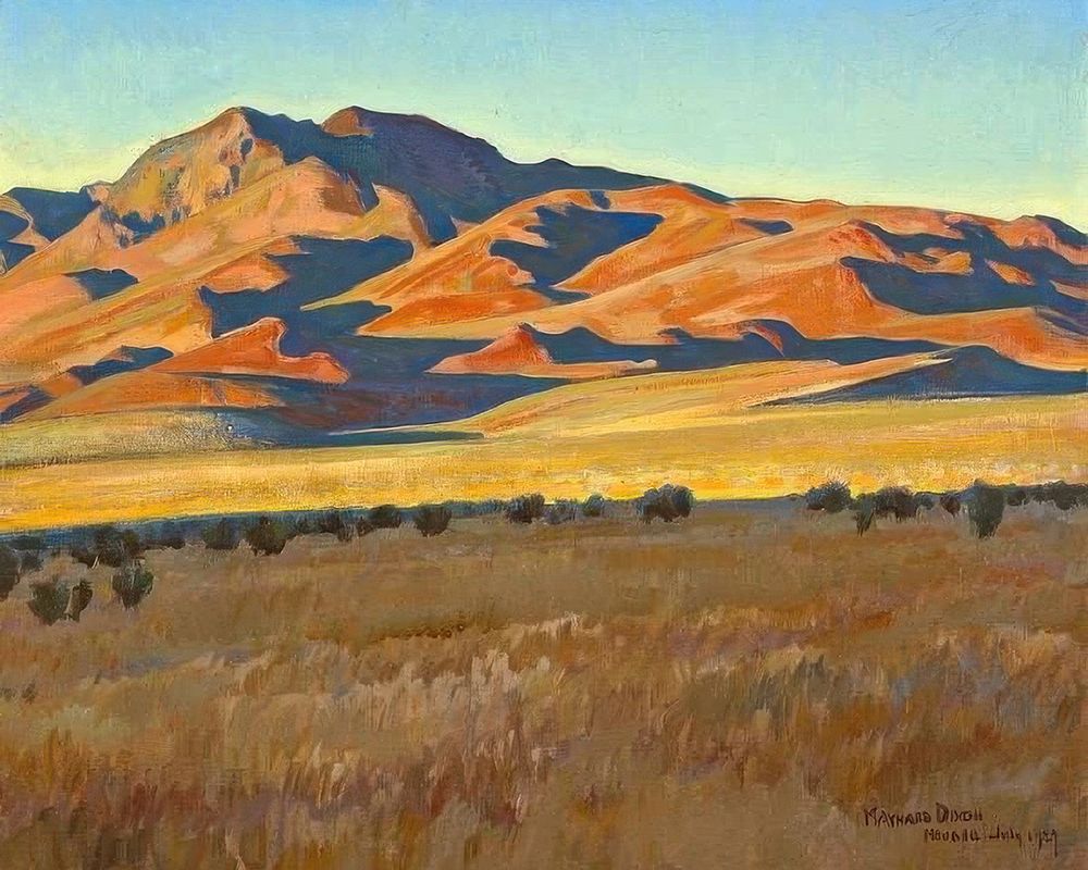 Mountains in Sunset Light 1927