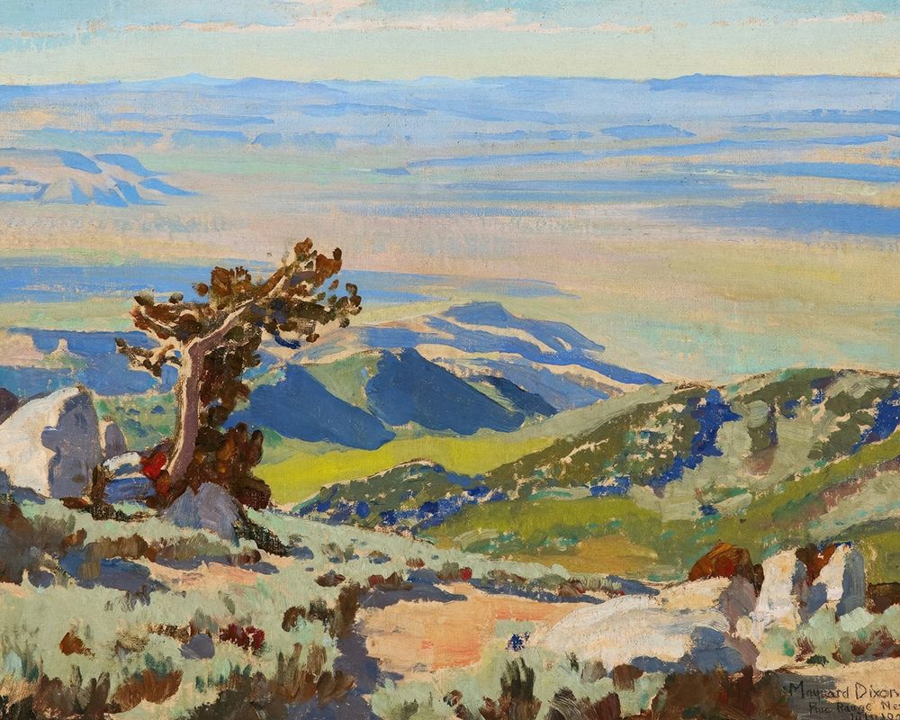 Northwest from Pine Forest Range 1927