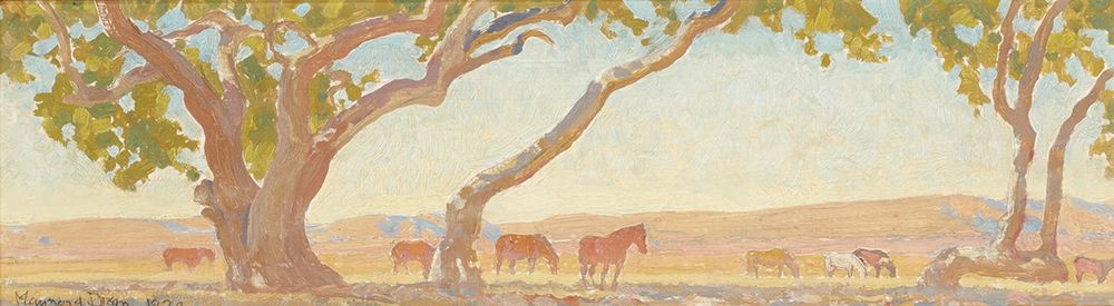 Over the Mantle Mural Sketch 1922