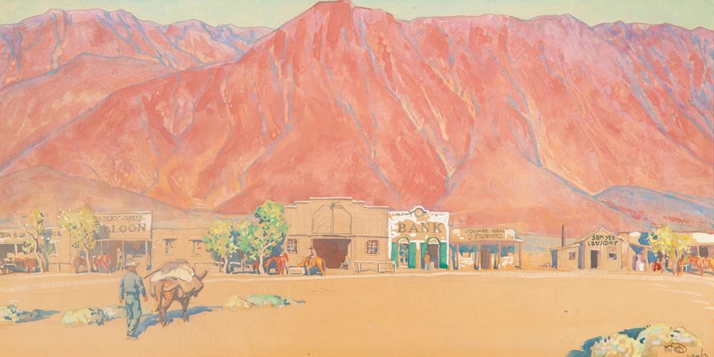 Town and Cliffs 1926