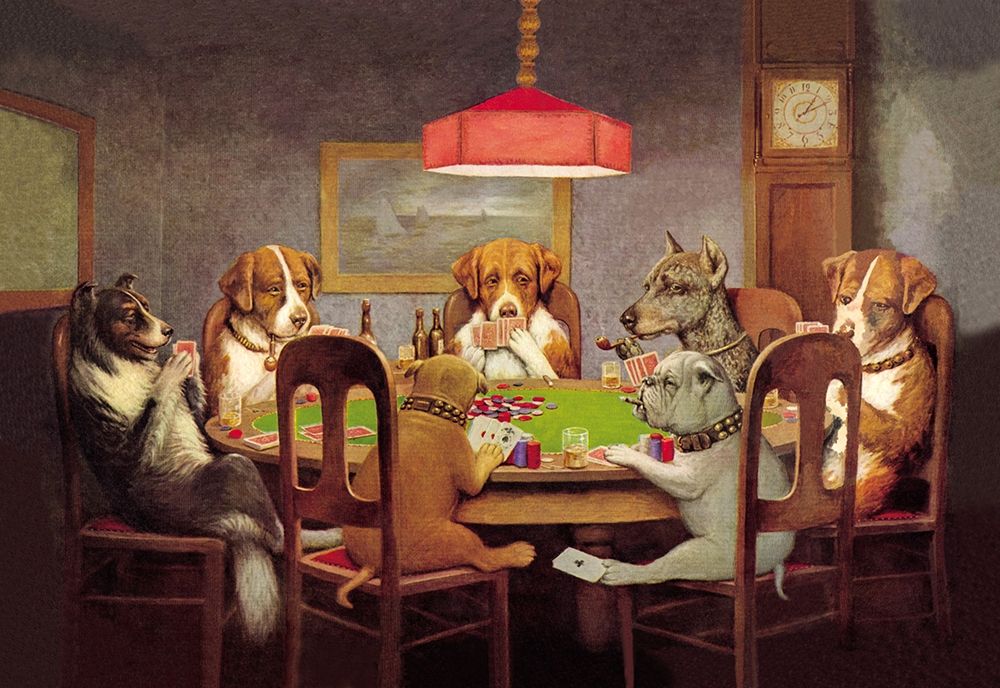 Poker Dogs: A Friend in Need, 1903