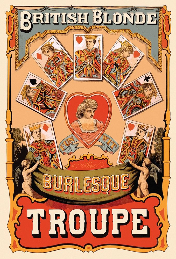 British Blonde Burlesque Troupe, 1870
