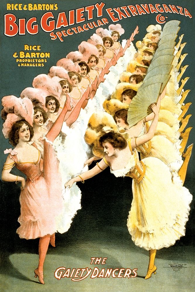 The Gaiety Dancers, 1900