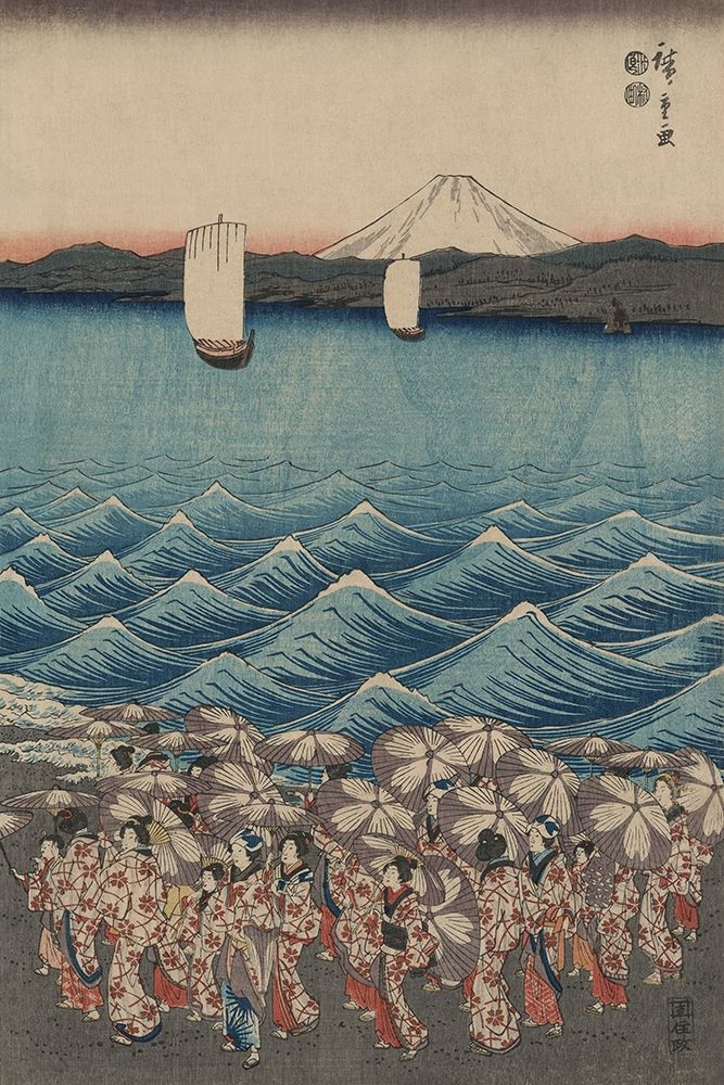 Opening celebration of Benzaiten Shrine at Enoshima in Soshu.
