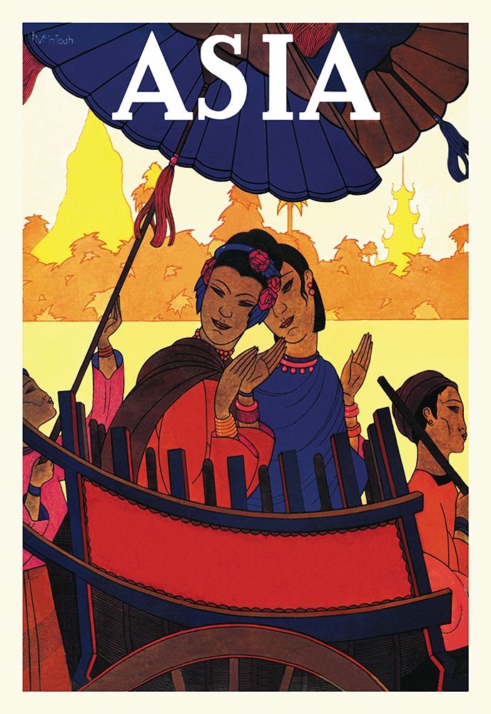 Burma-The Golden Landscape with Title, 1925