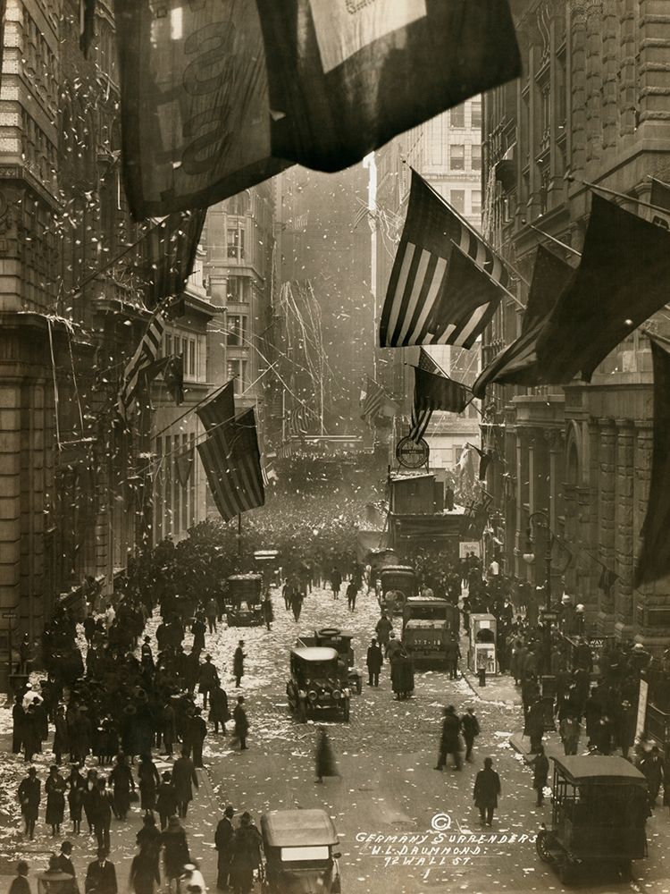Wall Street Celebration as Germany Surrenders