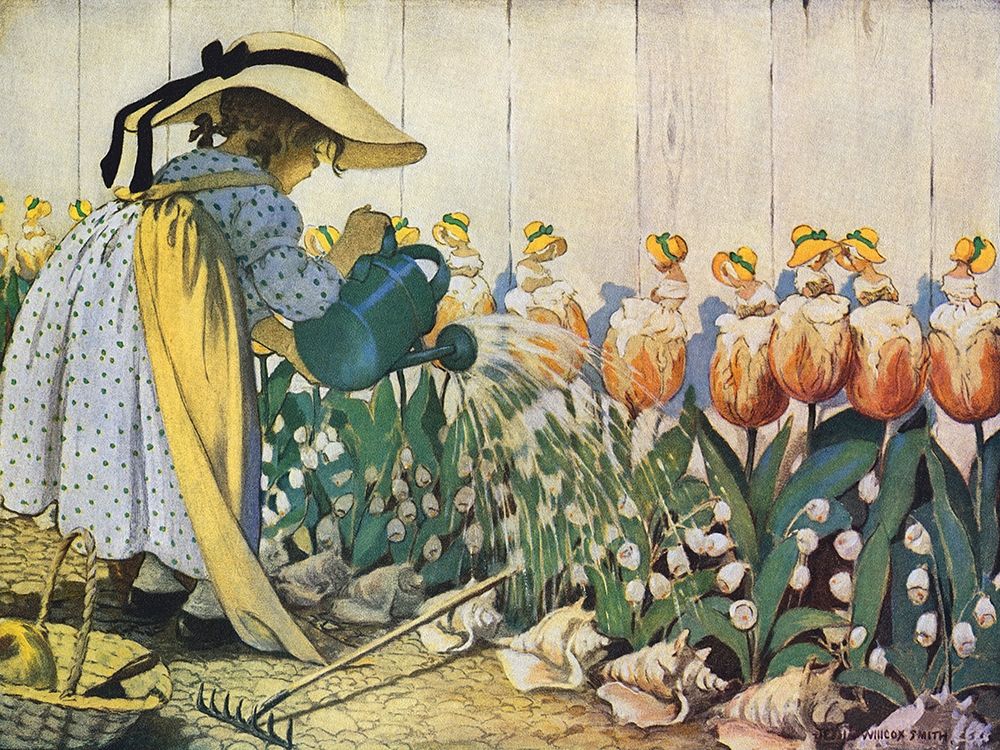 Flowers Being Watered - Mary, Mary