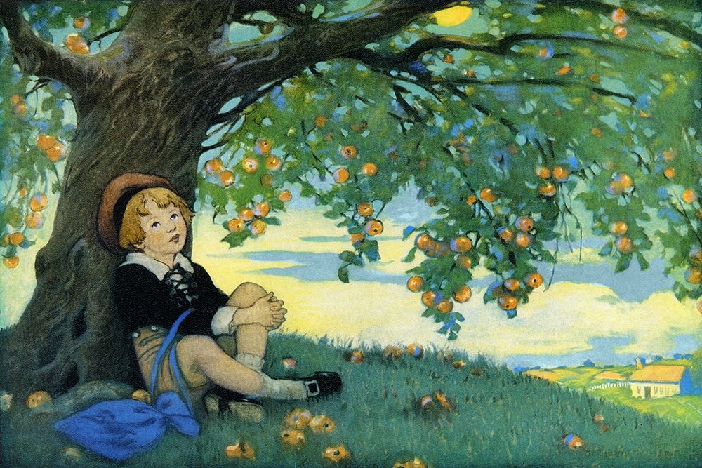 Boy Under an Apple Tree