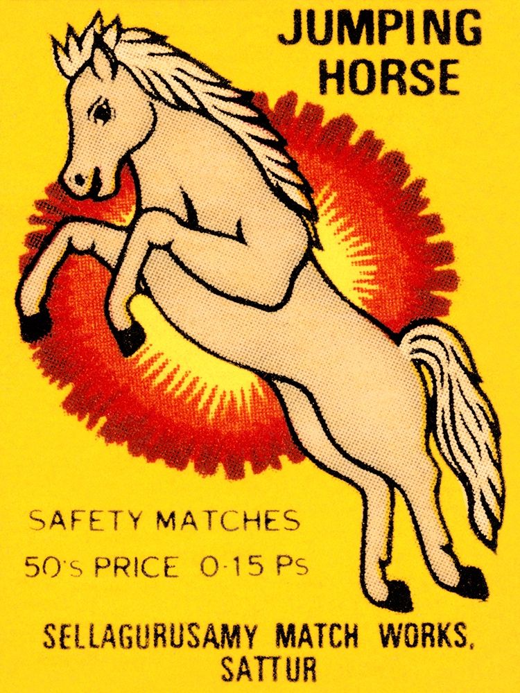 Jumping Horse Safety Matches