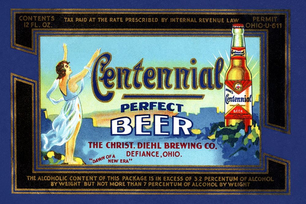 Centennial Perfect Beer Label