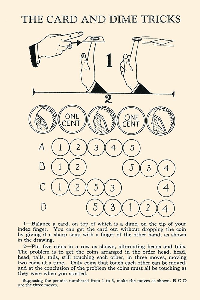 The Card and Dime Tricks