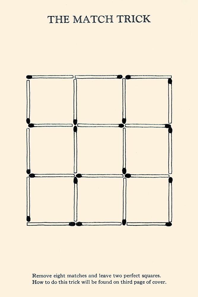 The Match Trick - Two Perfect Squares