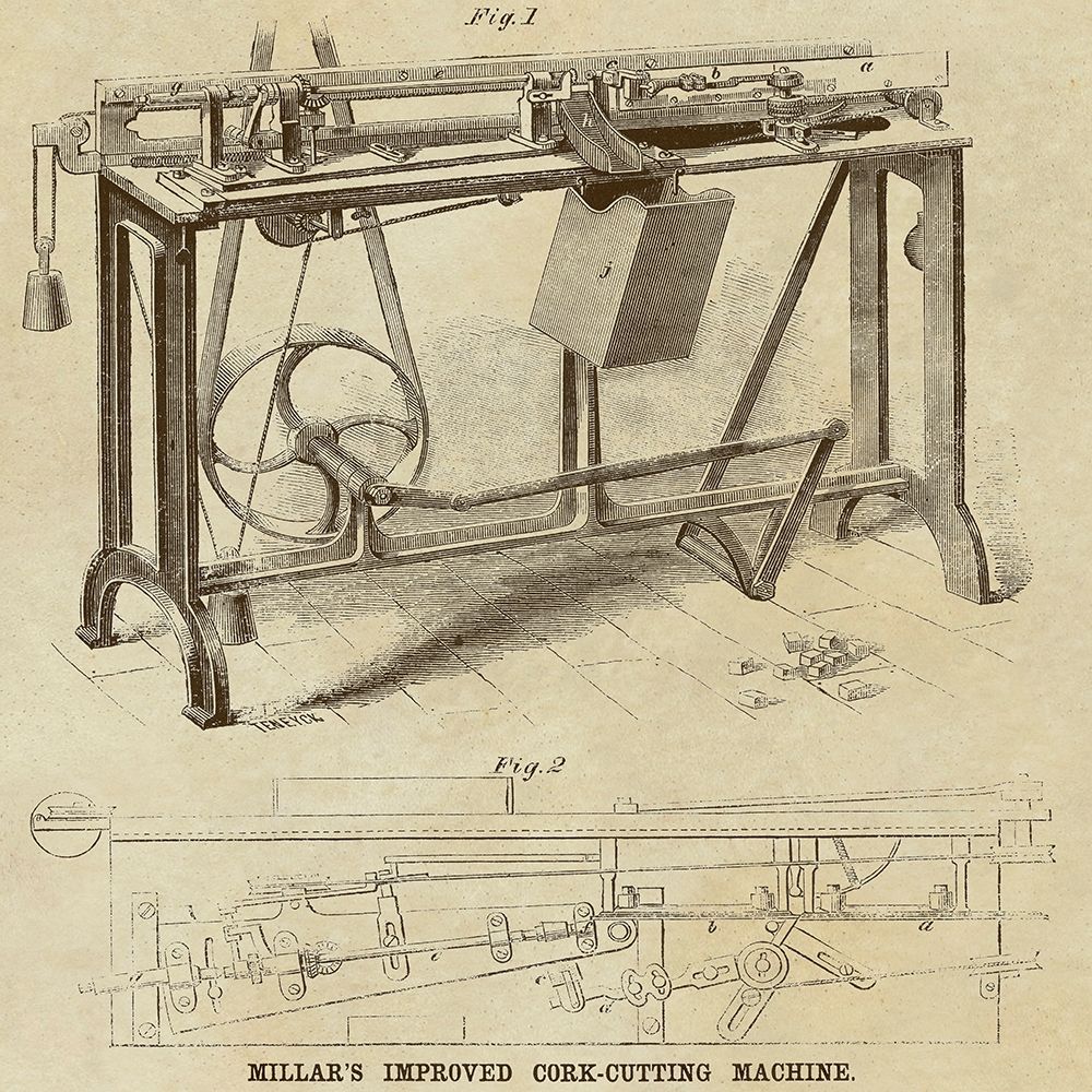 Millars Improved Cork Cutting Machine