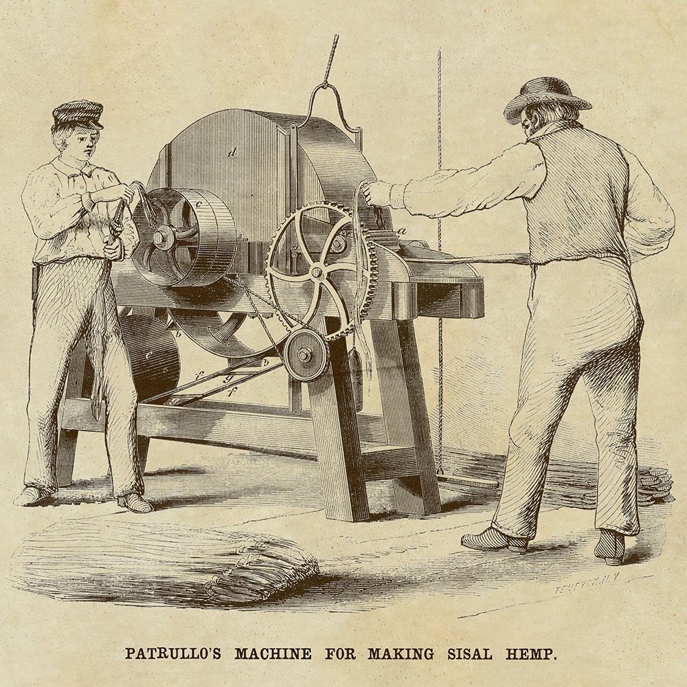 Patrullos Machine for Making Sisal Hemp