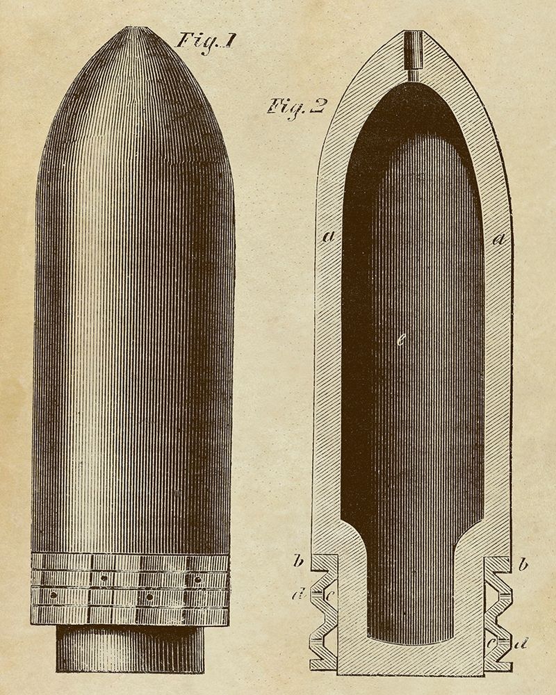 Exploding Artillery Shell for Breech-Loaders