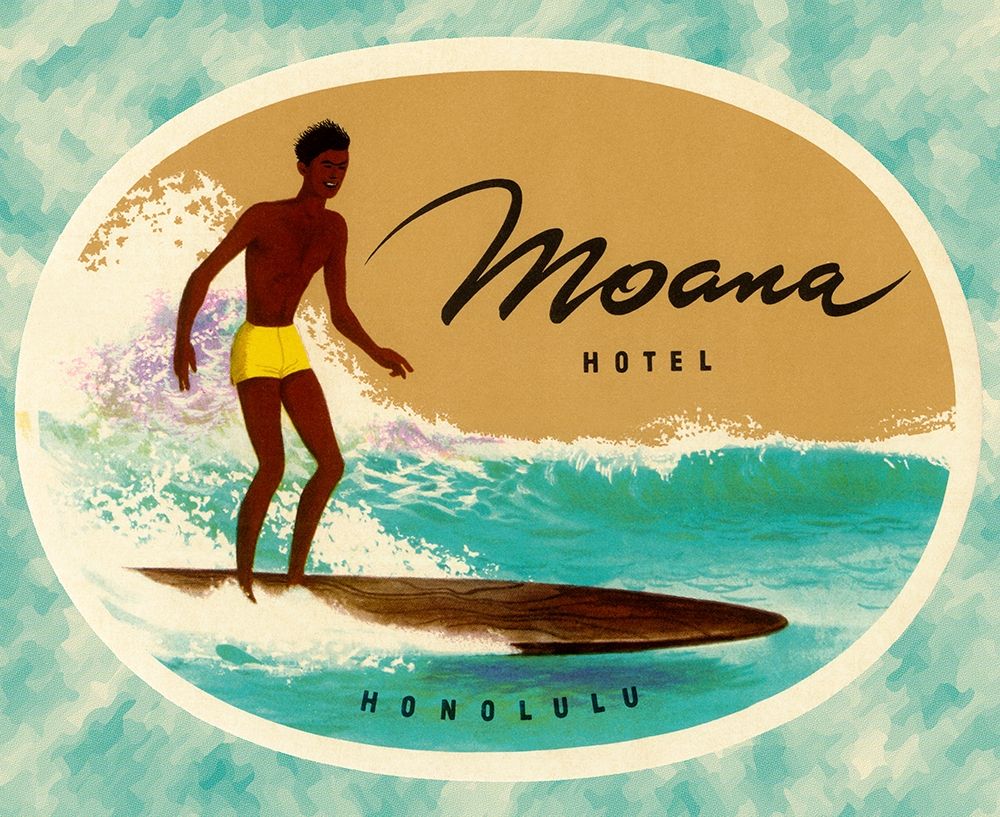 Moana Hotel Luggage Label