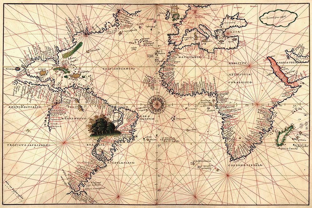 Portolan World Map