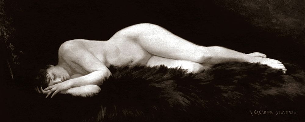 Asleep on a Fur Rug