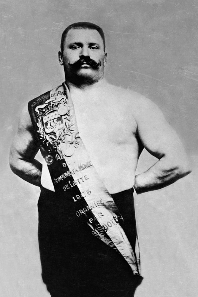 Bodybuilder Wearing Bandolier of Victory