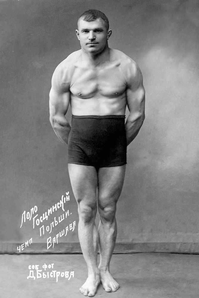 Flexing Russian Wrestler