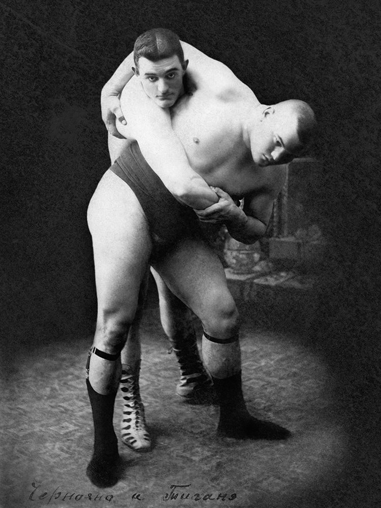 Hip Throw: Russian Wrestlers