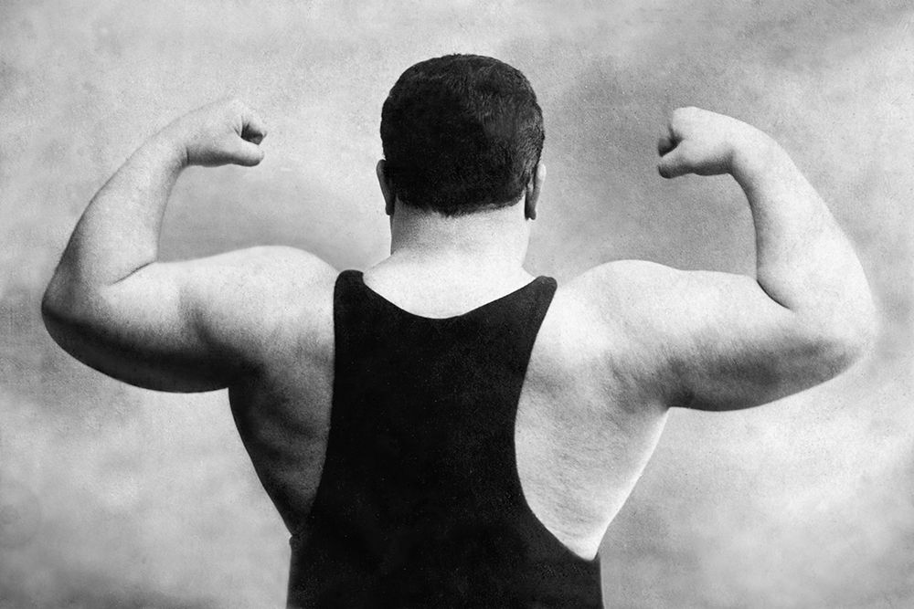 Russian Wrestlers Back and Shoulders