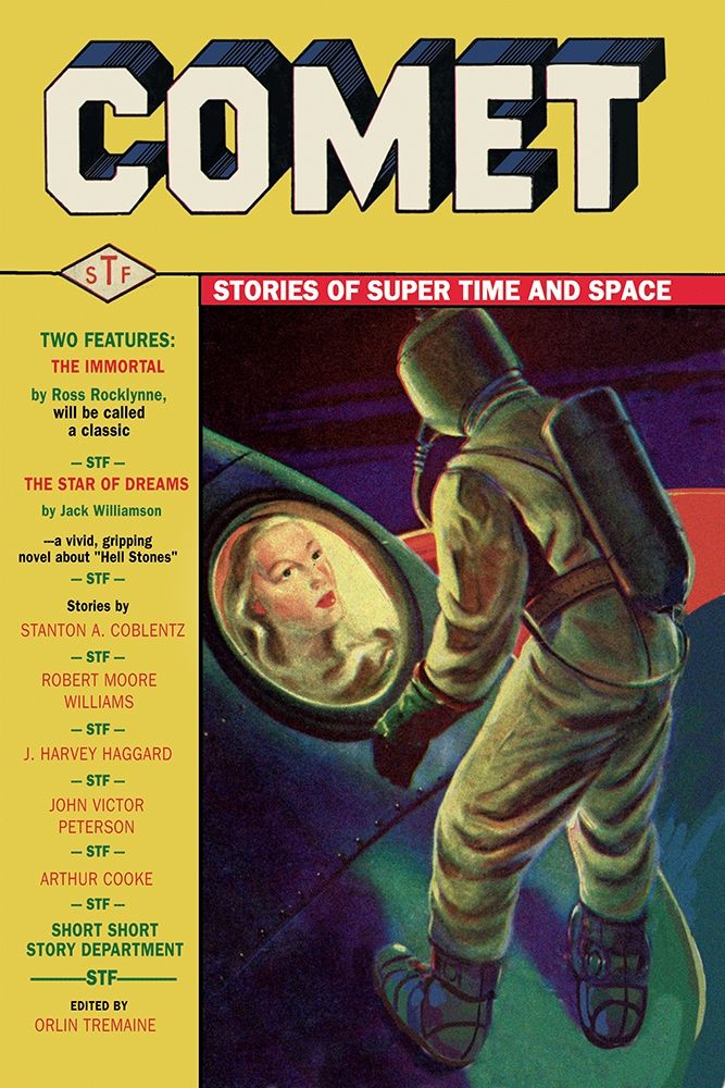 Comet: Beautiful Woman in Rocket Window