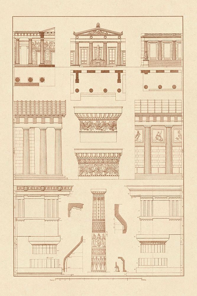 Doric Order, Temple of Zeus and Cased Column