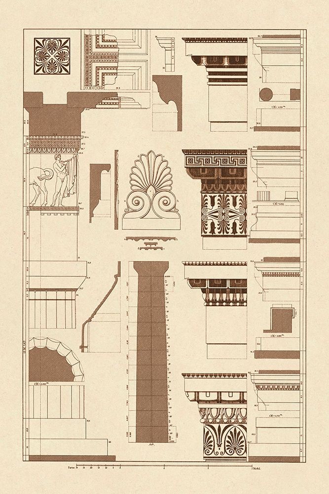 Details of the Parthenon at Athens