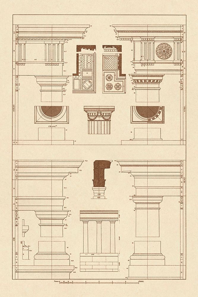 Doric, Tuscan Orders and Columns