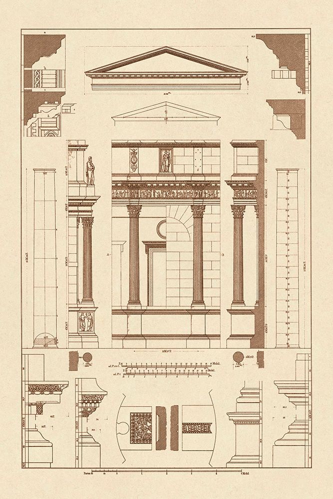 Pediment of Temple at Assisi