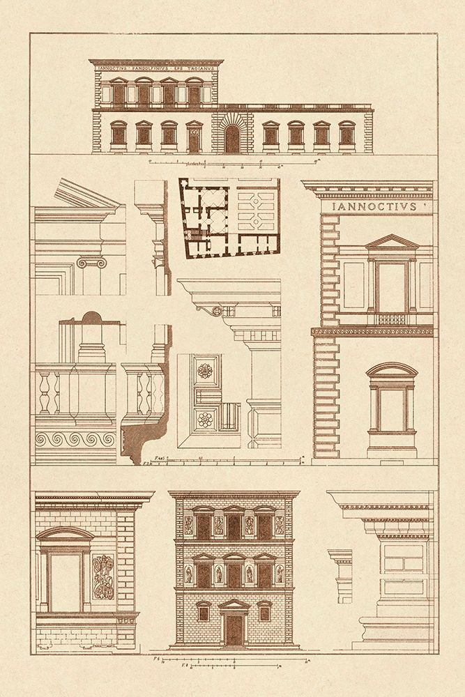 Palazzos Pandolfini and Bartolini at Florence