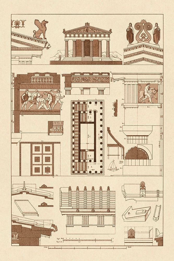 Temple of Athene and Theseus, Polychrome