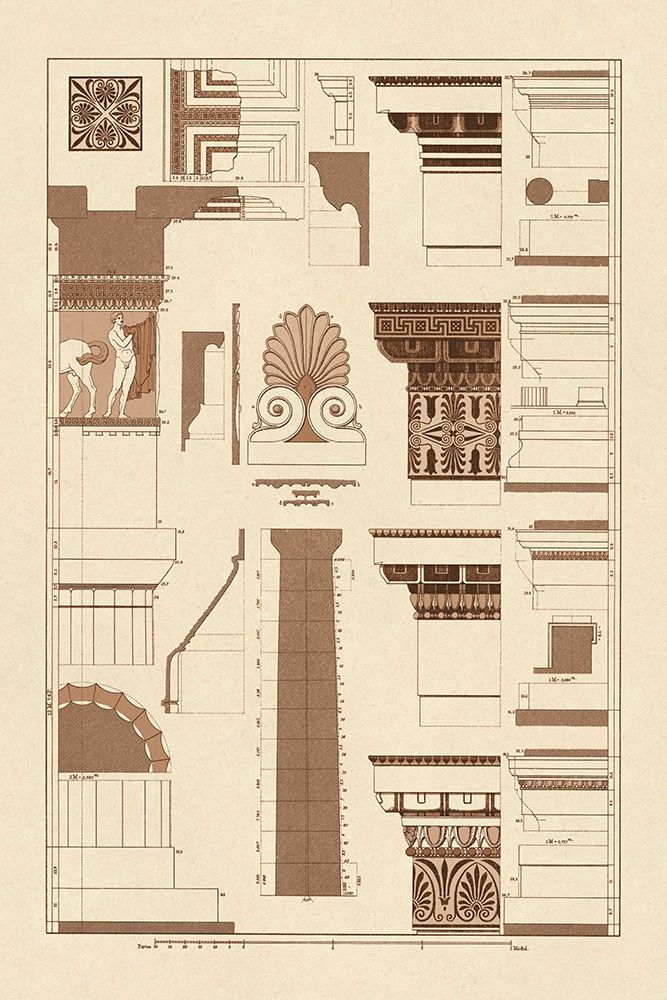 Details of Parthenon, Polychrome