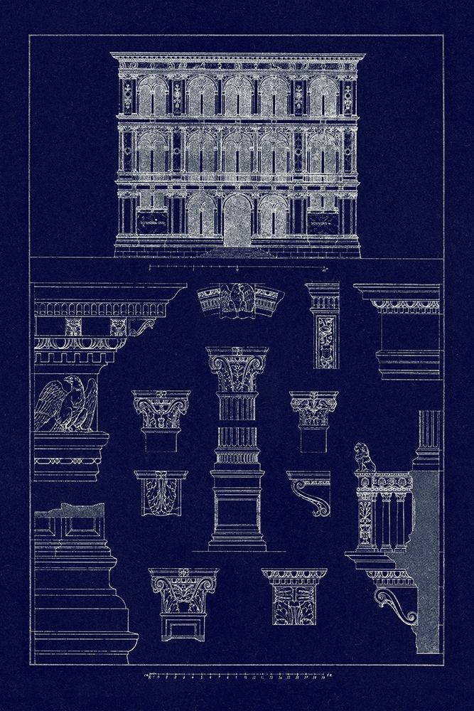 Palazzo Vendramin-Calergi at Venice (Blueprint)