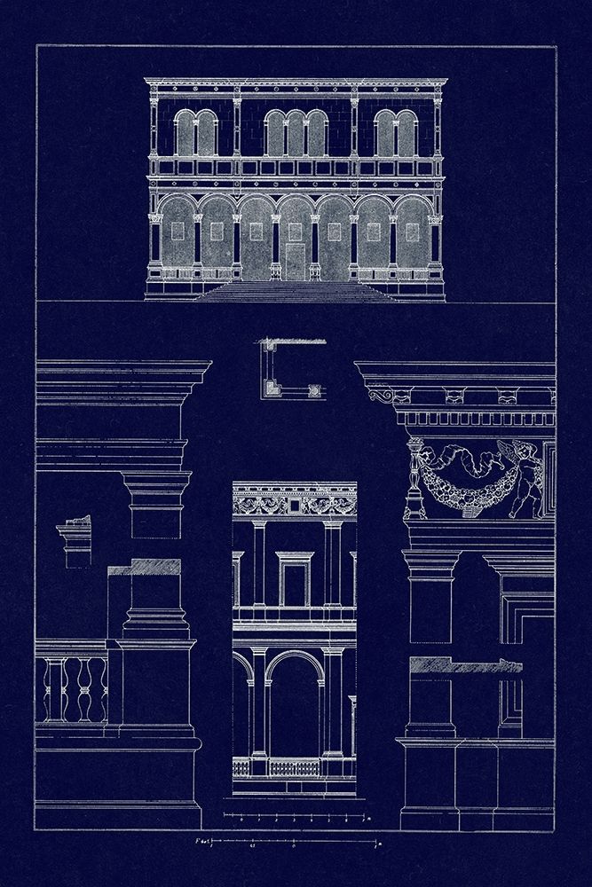 Palazzo del Consiglio at Padua, Villa Farnesia (Blueprint)