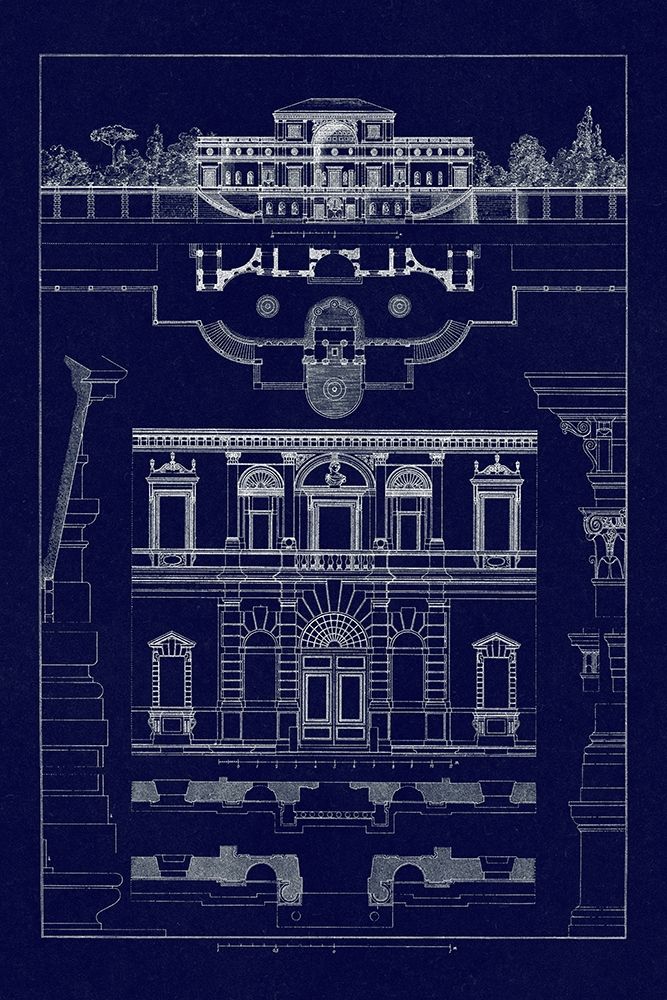 Villa Sacchetti, Villa Papa Giulio at Rome (Blueprint)