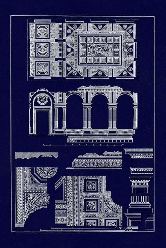 Covered Ceiling, Hotel de Villa (Blueprint)