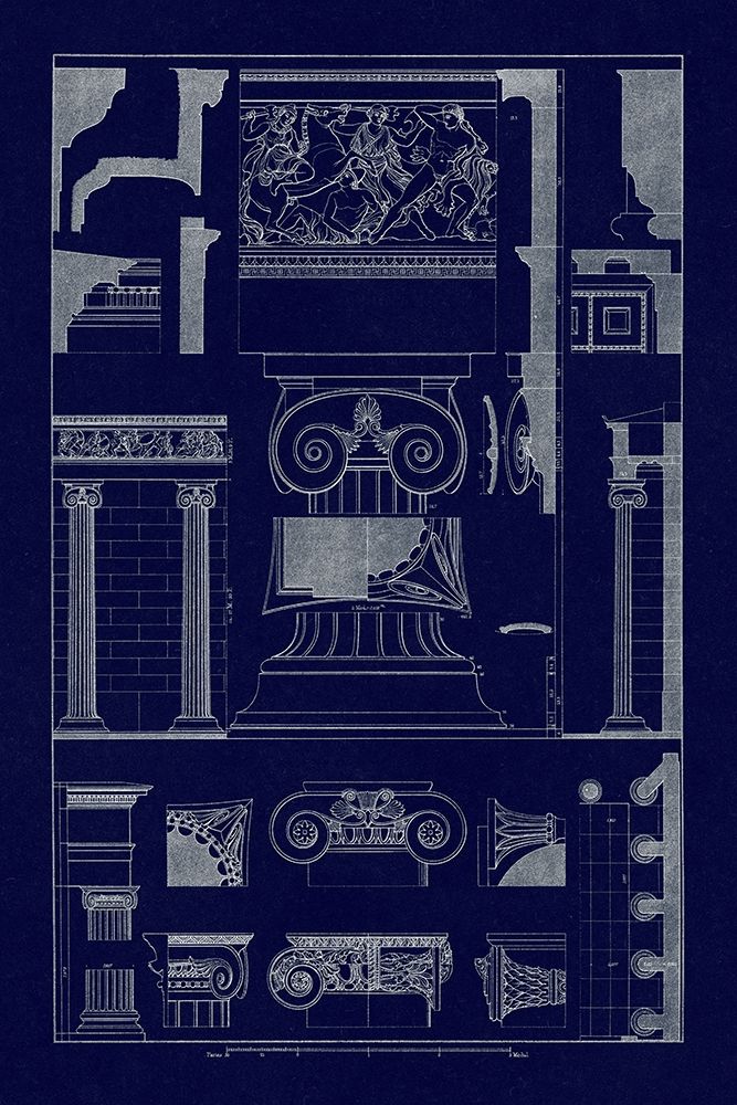 Ionic Capitals (Blueprint)