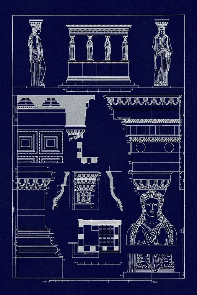 Porch of the Caryatids (Blueprint)