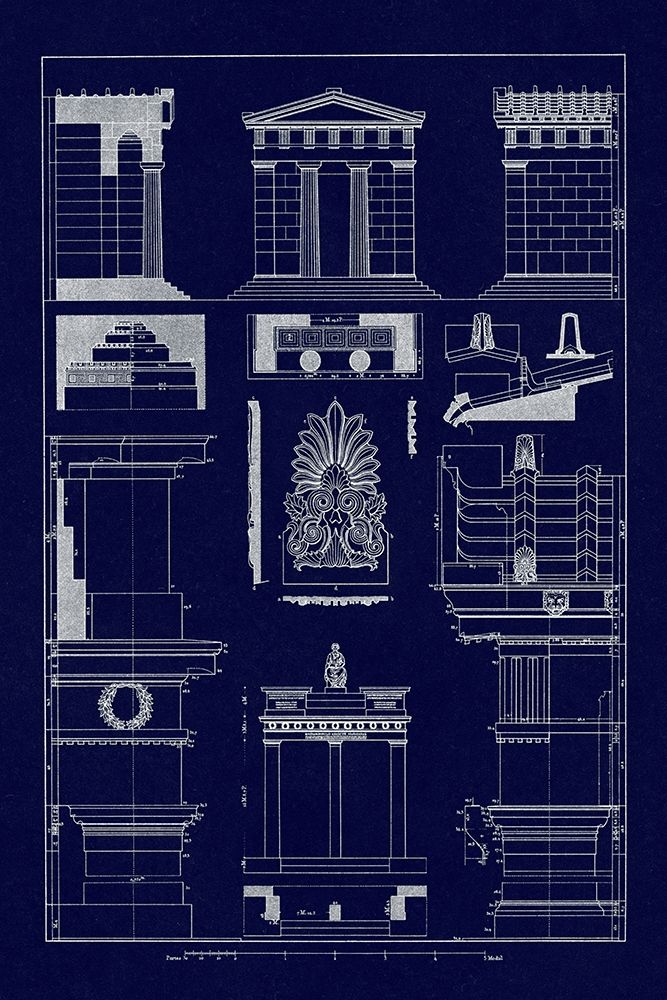 Temple of Diana, Monument of Thrasyllus (Blueprint)