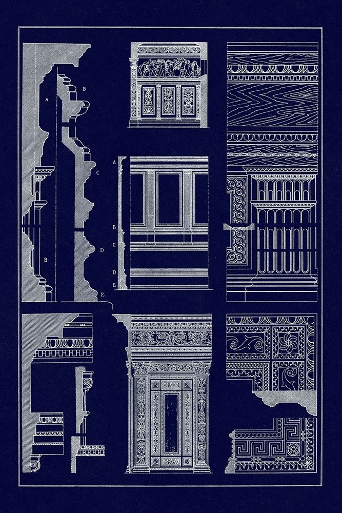Wall Facing with Wood Paneling (Blueprint)