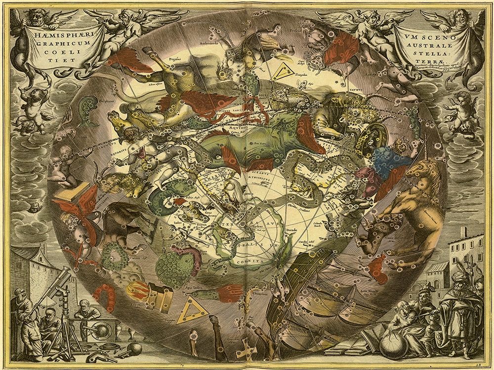 Maps of the Heavens: Haemisphaerium Sceno Graphicum Australe
