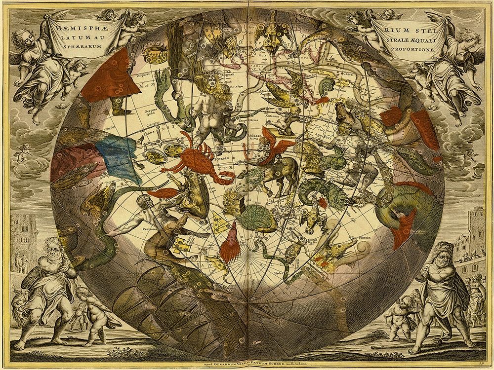 Maps of the Heavens: Haemisphaerium Stellatum Australe Aequali